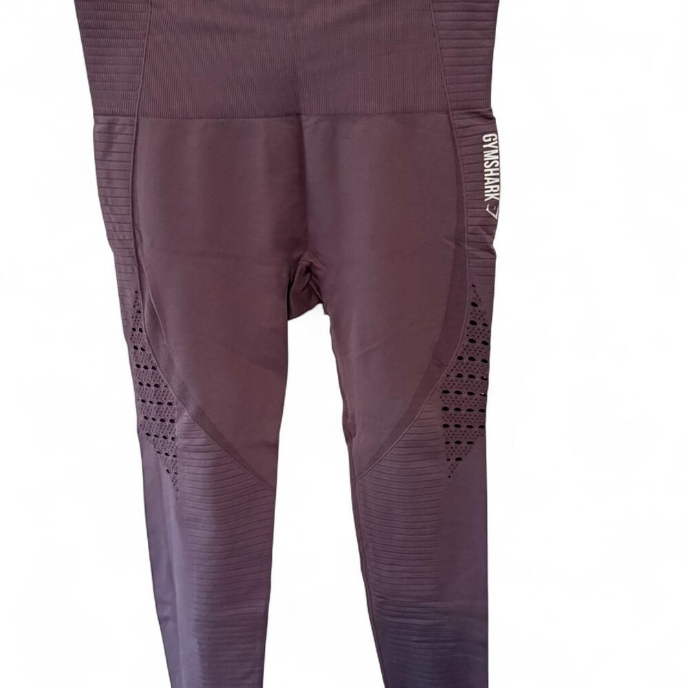 Gymshark Women's Purple and Burgundy Leggings